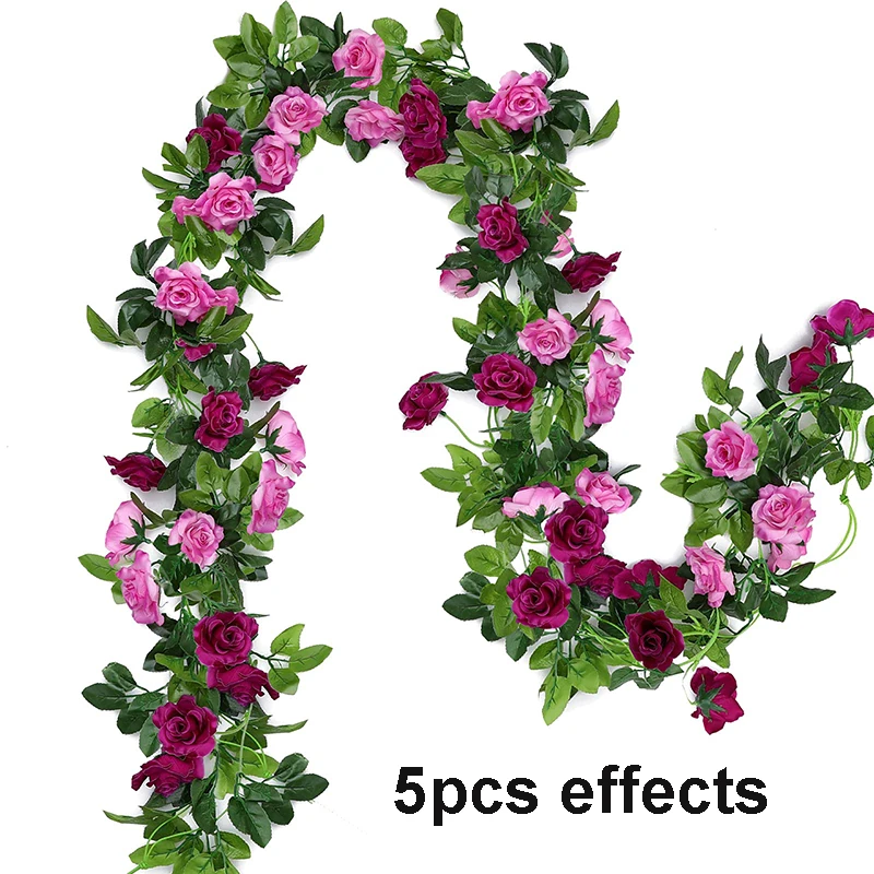 1/3/6/10pcs Artificial Flower 7.8FT Fake Hanging Flowers Silk Artificial Rose Vines Wedding Arch Party Home Garden Wall Decor
1/3/6/10pcs Artificial Flower 7.8FT Fake Hanging Flowers Silk Artificial Rose Vines Wedding Arch Party Home Garden Wall Decor