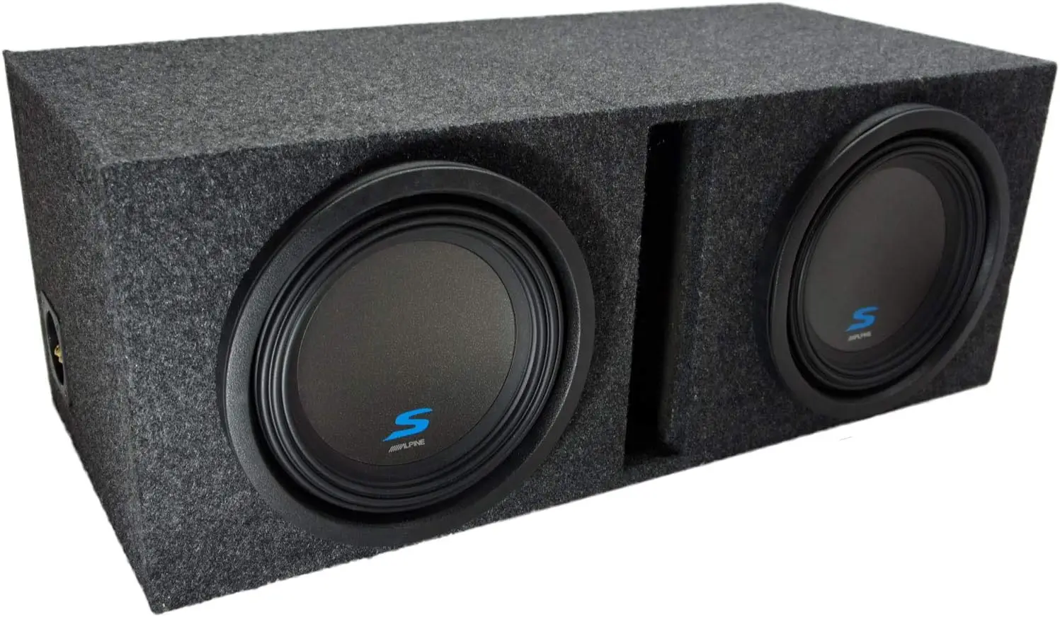 Alpine Bundle Compatible with Universal Car S-W10D2 Type S Dual 10" Custom Loaded Sub Box Enclosure
Alpine Bundle Compatible with Universal Car S-W10D2 Type S Dual 10" Custom Loaded Sub Box Enclosure