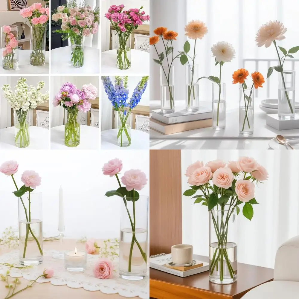 Набор из 25 миниатюрных прозрачных стеклянных ваз-цилиндров для свадебных композиций и домашнего декора
Набор из 25 миниатюрных прозрачных стеклянных ваз-цилиндров для свадебных композиций и домашнего декора