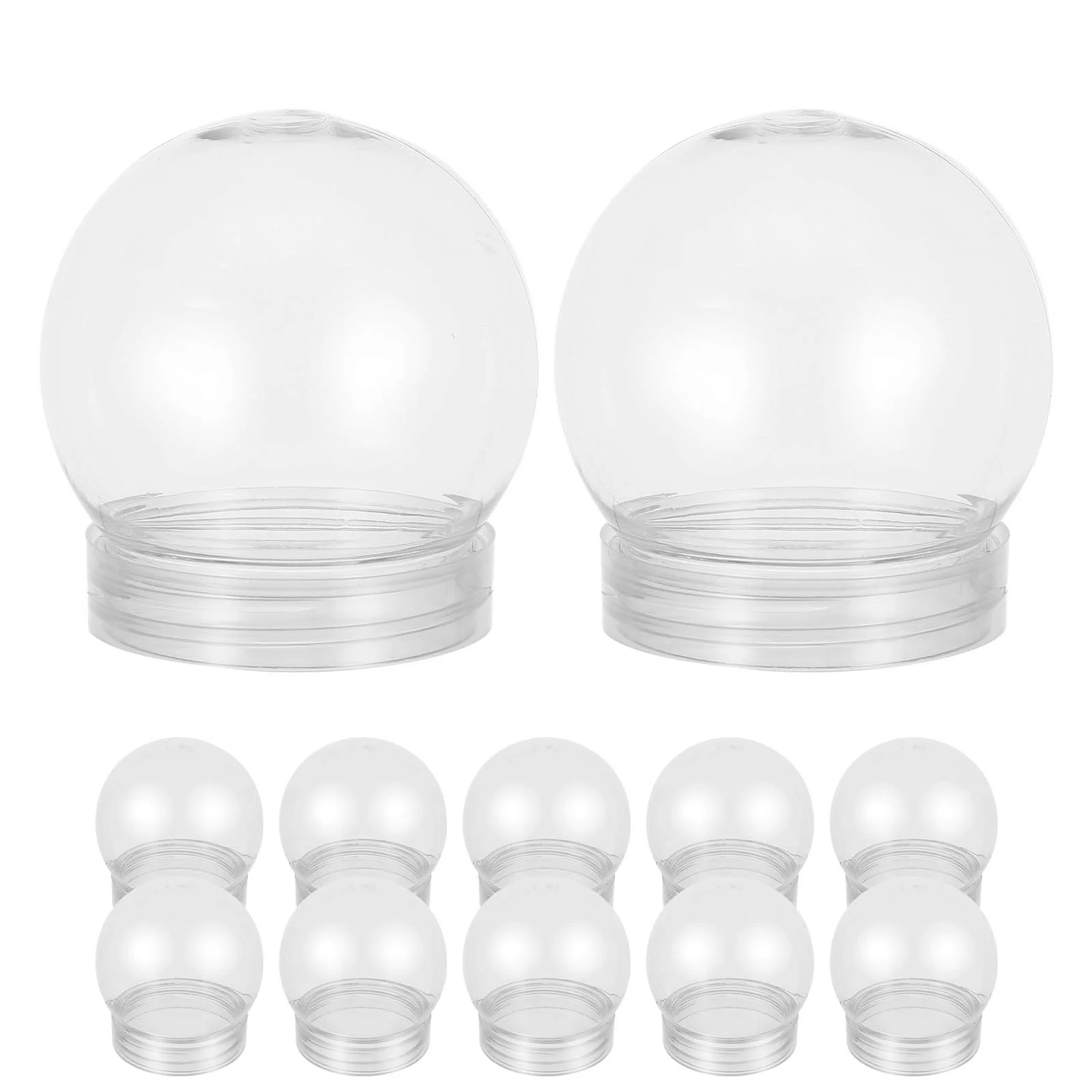 20 Pcs Xmas DIY Snow Globe Light Bulb Bulk Mini Globes Fillable Plastic for Crafts Clear Baubles
20 Pcs Xmas DIY Snow Globe Light Bulb Bulk Mini Globes Fillable Plastic for Crafts Clear Baubles
