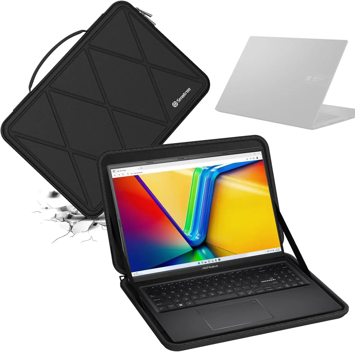 Smatree Hard EVA Protective Case for 15.6-inch Asus TUF Gaming A15 2021, Zenbook Pro Duo 15 OLED,16-inch Vivobook 16 Case
Smatree Hard EVA Protective Case for 15.6-inch Asus TUF Gaming A15 2021, Zenbook Pro Duo 15 OLED,16-inch Vivobook 16 Case