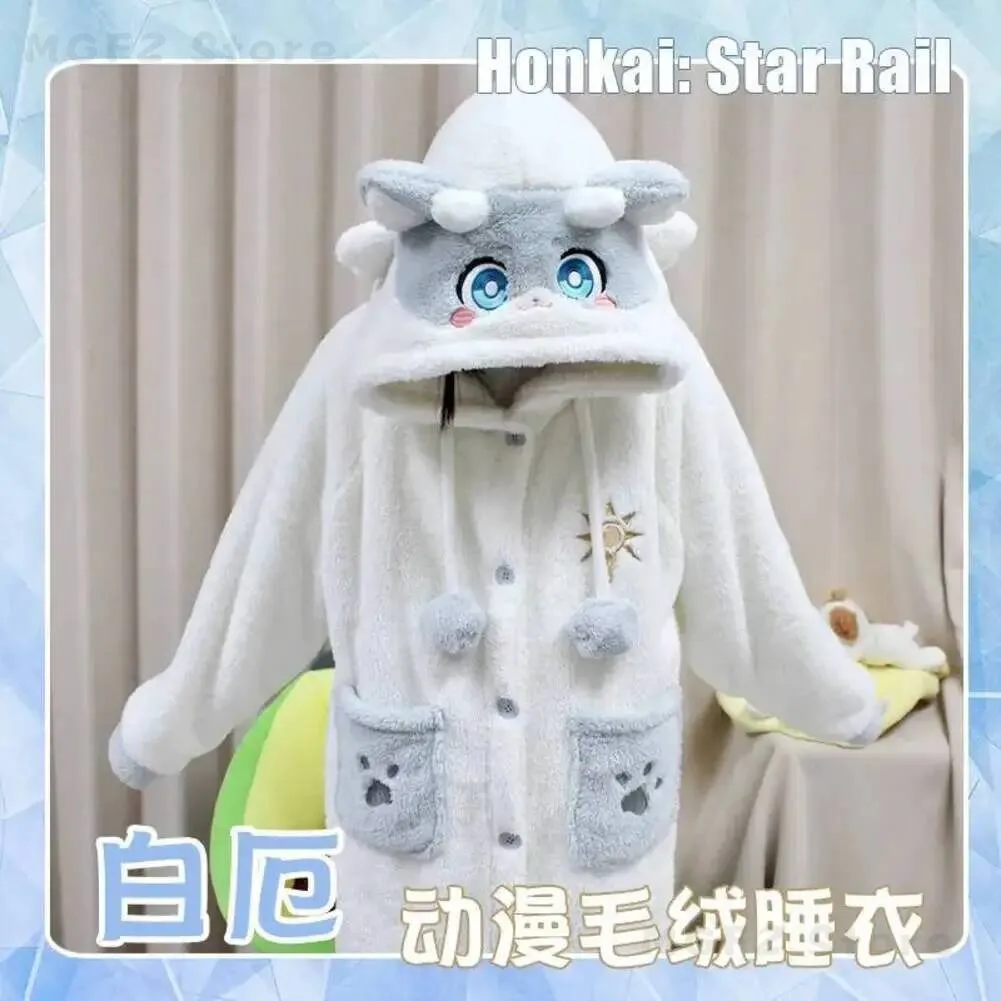 Khaslana Phainon Game Honkai:Star Rail Cartoon Night-gown Plush Hooded Sleepwear Winter Anime Pyjamas Pants Set Cosplay Costume
Khaslana Phainon Game Honkai:Star Rail Cartoon Night-gown Plush Hooded Sleepwear Winter Anime Pyjamas Pants Set Cosplay Costume