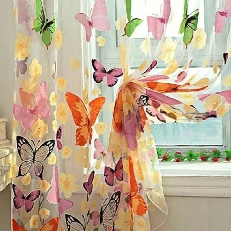 1PC Rod Pocket New Beautiful Window Curtain Large Butterfly Print Screens
1PC Rod Pocket New Beautiful Window Curtain Large Butterfly Print Screens