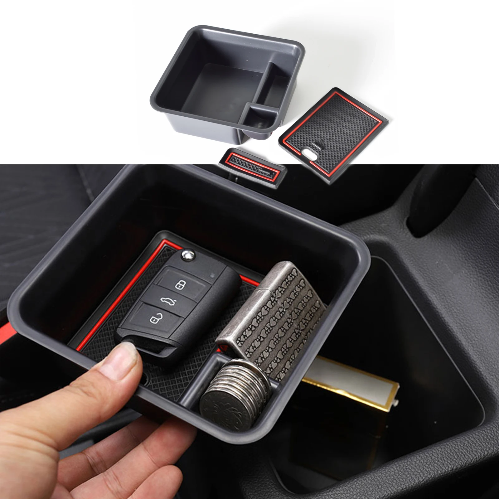 For Volkswagen T-Cross Auto Accessories Car Central Armrest Storage Box Black Auto Container Glove Organizer Case 2018 2019 2020
For Volkswagen T-Cross Auto Accessories Car Central Armrest Storage Box Black Auto Container Glove Organizer Case 2018 2019 2020