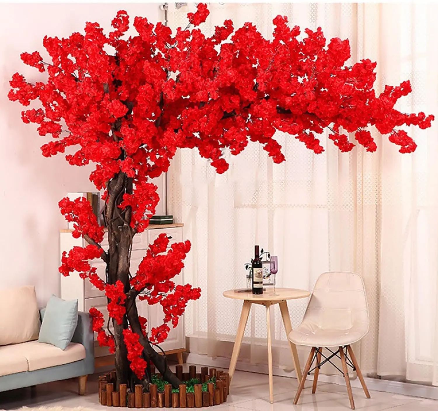 Artificial Cherry Blossom Trees,Red Lifelike Replica Plant Indoor Outdoor Sakura Flower Decoration Wedding, Party Decor Indoor
Artificial Cherry Blossom Trees,Red Lifelike Replica Plant Indoor Outdoor Sakura Flower Decoration Wedding, Party Decor Indoor