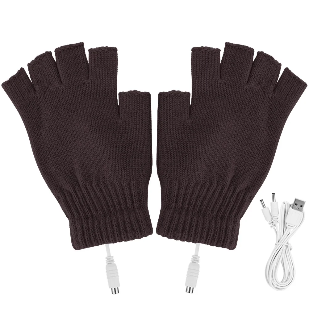 Women Men USB Electric Heated Gloves Winter Warm Outdoor Gloves Fingerless 5V Rechargable for Sports Skiing for Running Cycling
Women Men USB Electric Heated Gloves Winter Warm Outdoor Gloves Fingerless 5V Rechargable for Sports Skiing for Running Cycling