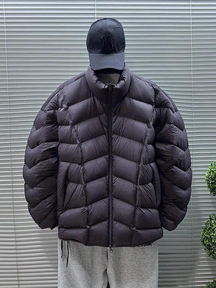 Мужская утепленная куртка с воротником-стойкой, наполненная 90% белым утиным пухом, теплая зимняя куртка из нейлоновой ткани на молнии, повседневная.
Мужская утепленная куртка с воротником-стойкой, наполненная 90% белым утиным пухом, теплая зимняя куртка из нейлоновой ткани на молнии, повседневная.