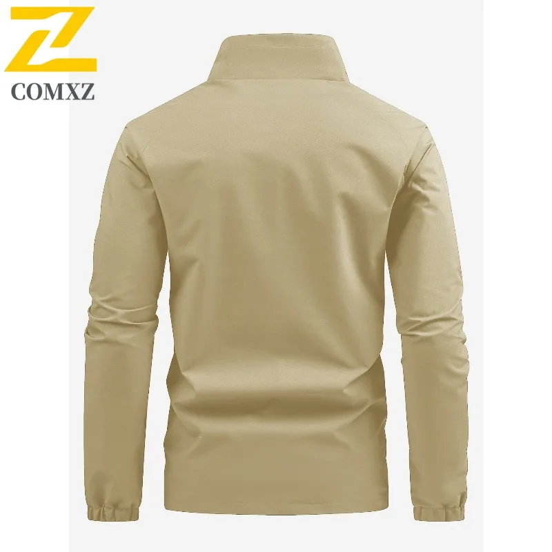COMXZ Fashion Men Jacket Splicing Stand Collar Outdoor Hunting Windproof Coat Streetwear Style Wear Resistant Autumn Garment 
COMXZ Fashion Men Jacket Splicing Stand Collar Outdoor Hunting Windproof Coat Streetwear Style Wear Resistant Autumn Garment