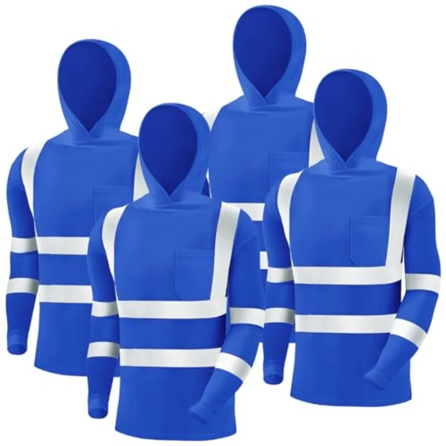 4 Pcs Reflective Safety T Shirt High Visibility Work Shirts Sun Protection Construction
4 Pcs Reflective Safety T Shirt High Visibility Work Shirts Sun Protection Construction