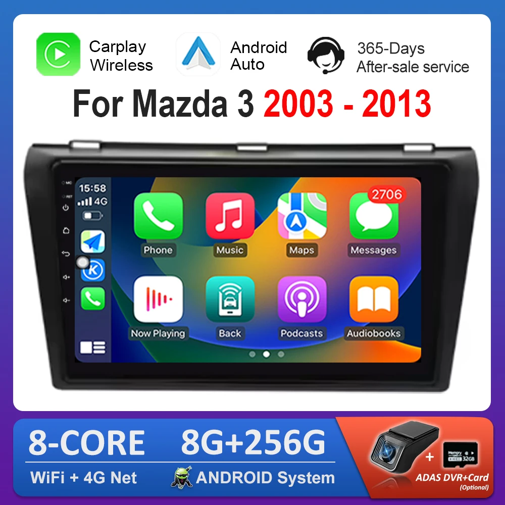 Android OS Car Radio Multimedia Player 9 '' for Mazda 3 2003 - 2013 DSP Stereo 4G QLED Screen WiFi BT Navigation GPS Cooling Fan
Android OS Car Radio Multimedia Player 9 '' for Mazda 3 2003 - 2013 DSP Stereo 4G QLED Screen WiFi BT Navigation GPS Cooling Fan