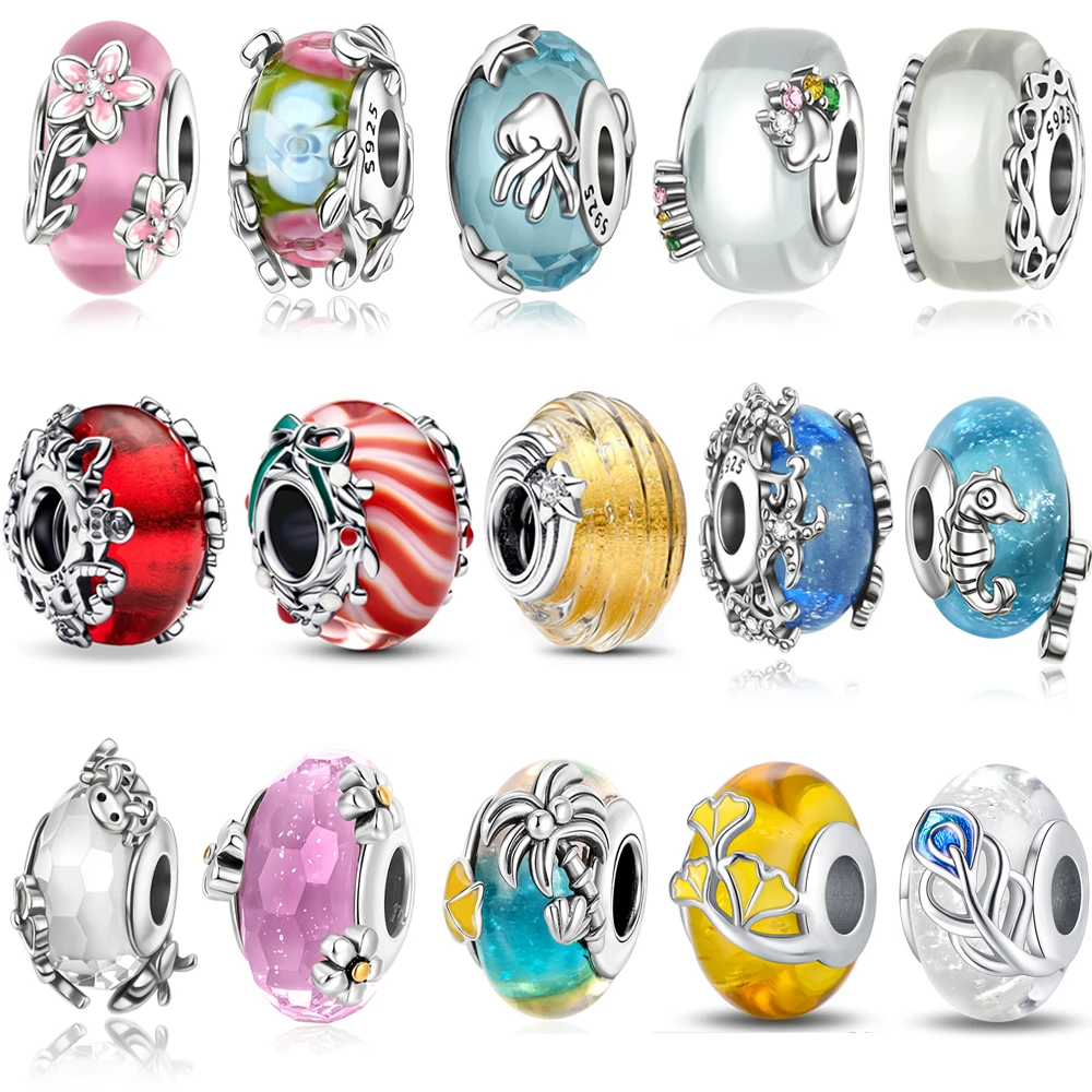Colorful 925 Sterling Silver Candy Murano Glass Beads Christmas Magic Murano Glass Charm Fits Bracelet & Necklace For Best Gift
Colorful 925 Sterling Silver Candy Murano Glass Beads Christmas Magic Murano Glass Charm Fits Bracelet & Necklace For Best Gift