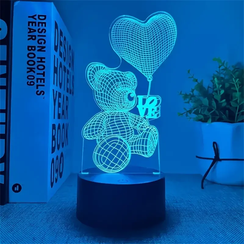 1PC3D Night Light Colorful Care Bear Bedroom Bedside Lamp Creative Gift Atmosphere Lamp Visual Lamp
1PC3D Night Light Colorful Care Bear Bedroom Bedside Lamp Creative Gift Atmosphere Lamp Visual Lamp