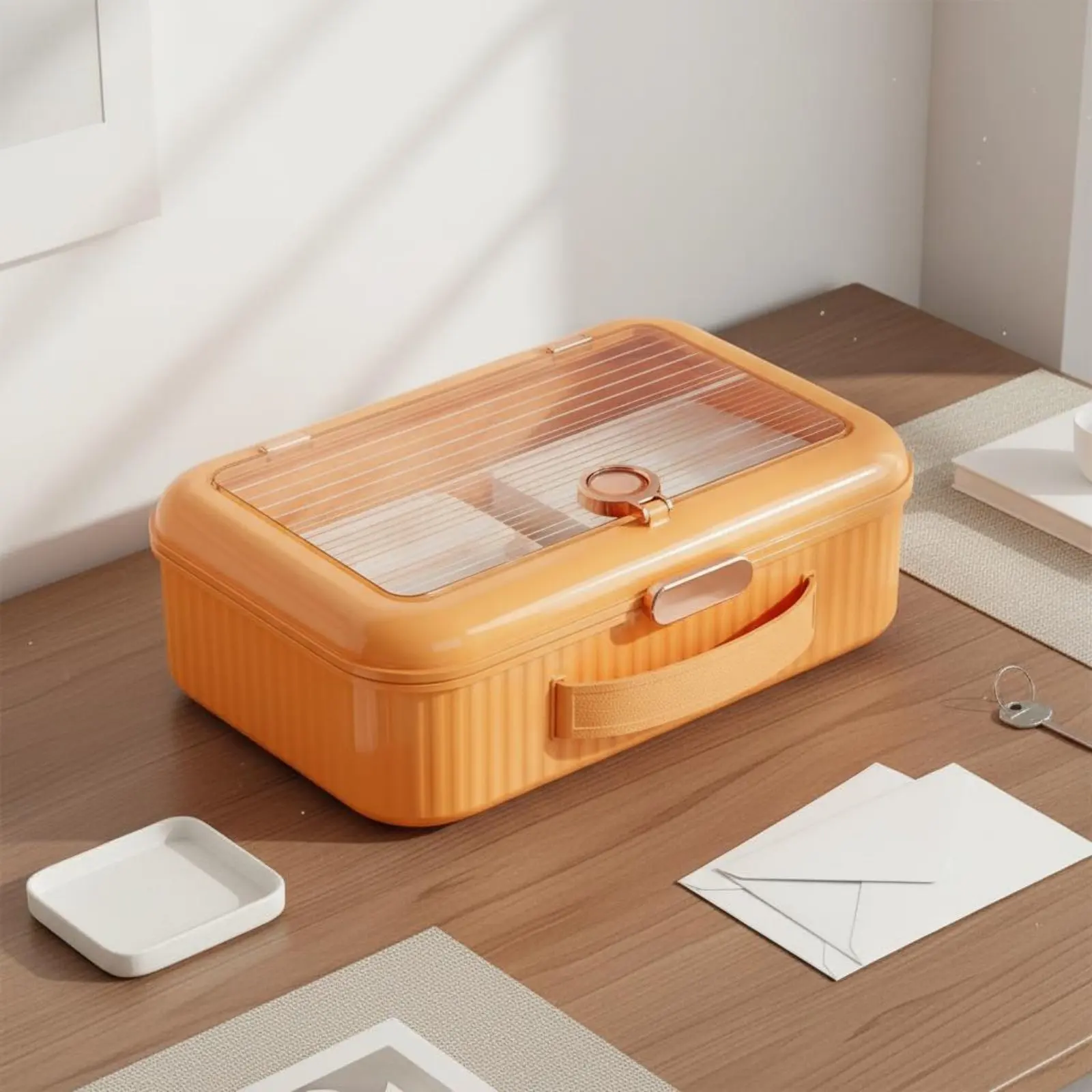 Passport Storage Box Large Capacity Lockable Document Box Portable File Case Dustproof Water Resistant for Office, Travel
Passport Storage Box Large Capacity Lockable Document Box Portable File Case Dustproof Water Resistant for Office, Travel