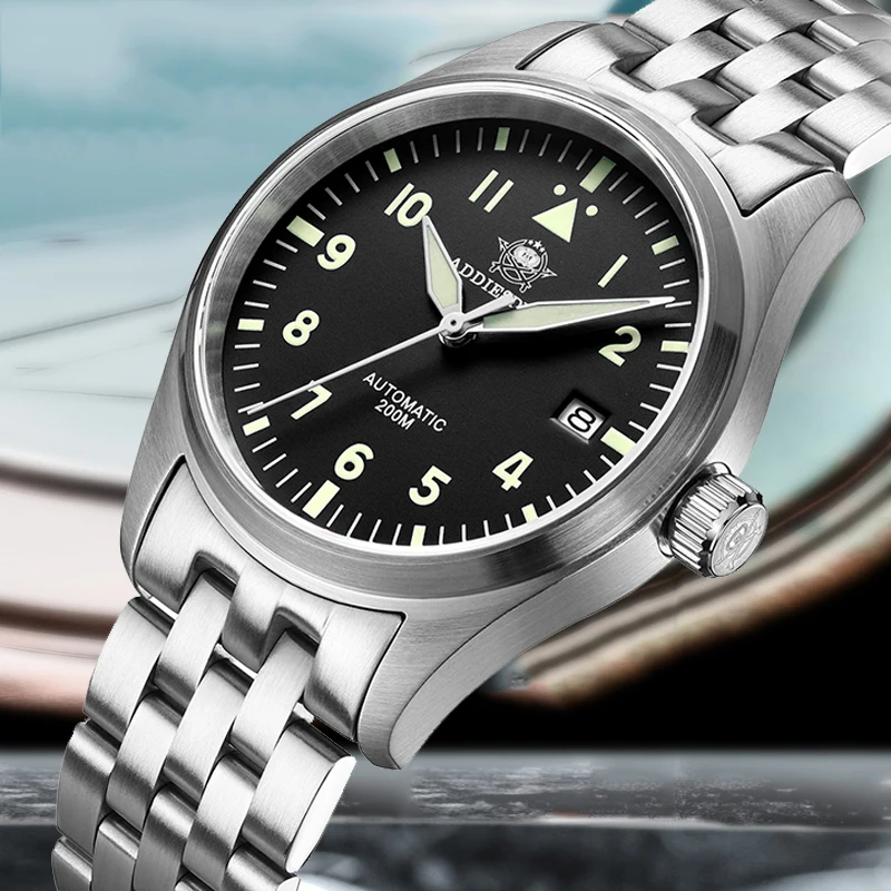 ADDIESDIVE NH35A Роскошные мужские механические наручные часы из нержавеющей стали, светящиеся водонепроницаемые аналоговые часы, автоматические часы для дайвинга
ADDIESDIVE NH35A Роскошные мужские механические наручные часы из нержавеющей стали, светящиеся водонепроницаемые аналоговые часы, автоматические часы для дайвинга