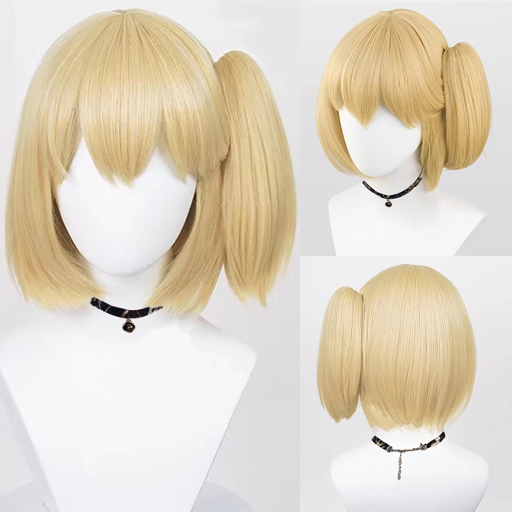 Blonde Short Straight Synthetic Wigs with Ponytail Clip Anime Game Cosplay Women Fluffy Wig for Daily Party
Blonde Short Straight Synthetic Wigs with Ponytail Clip Anime Game Cosplay Women Fluffy Wig for Daily Party