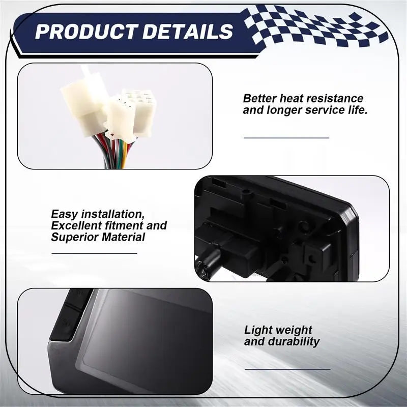 ABNF!LCD Display Instrument Speedometer For Motorcycle/Electric Scooter Controller
ABNF!LCD Display Instrument Speedometer For Motorcycle/Electric Scooter Controller