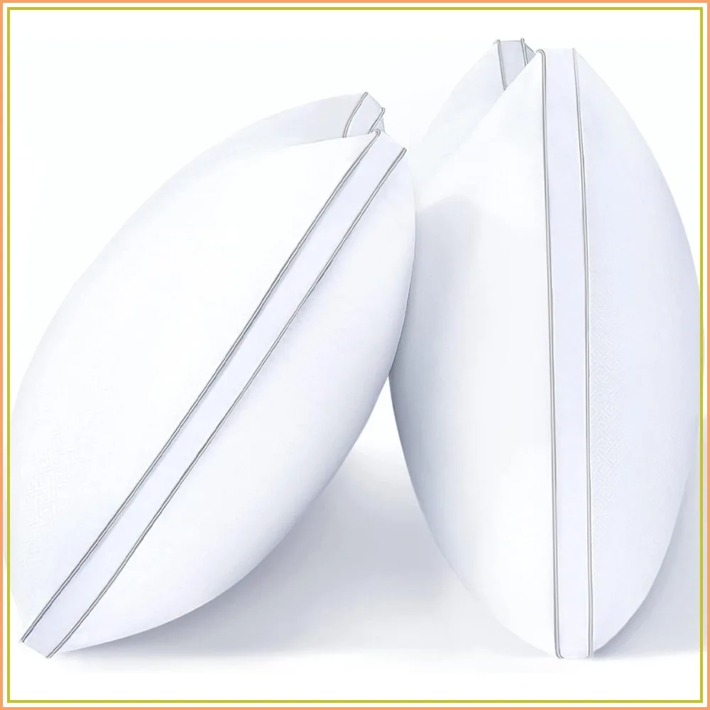 King Size Pillows Set of 2, Firm Support, Down Alternative, Gusseted, Hotel Quality, Oeko-Tex Certified, Machine Washable
King Size Pillows Set of 2, Firm Support, Down Alternative, Gusseted, Hotel Quality, Oeko-Tex Certified, Machine Washable