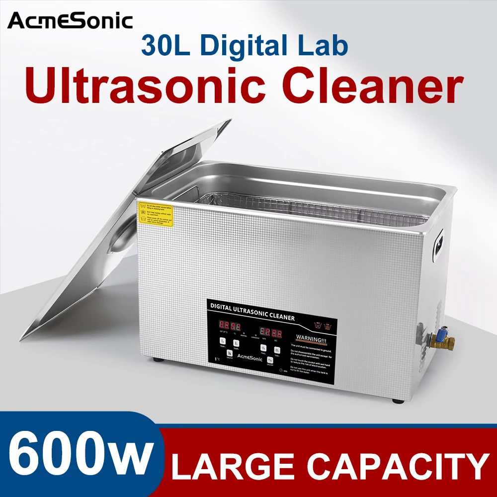 ACMESONIC 30L Digital Lab Ultrasonic Cleaner 42kHz - Chemical-Free Auto Cleaning Machine for Bicycle Parts Surface
ACMESONIC 30L Digital Lab Ultrasonic Cleaner 42kHz - Chemical-Free Auto Cleaning Machine for Bicycle Parts Surface