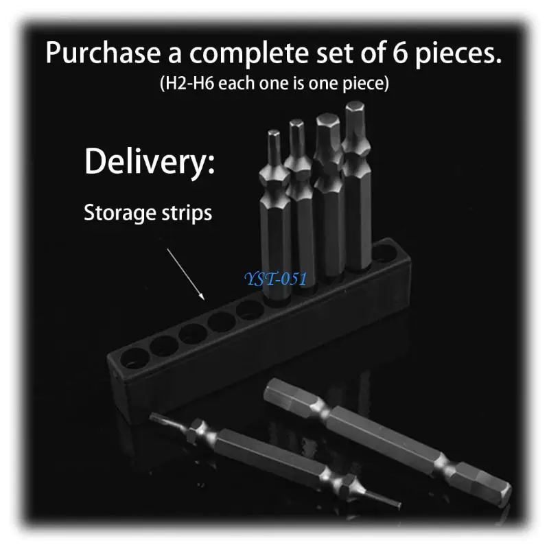 E15A 6pcs Alloy Steel Bits For Long Lasting Performances And Efficiency
E15A 6pcs Alloy Steel Bits For Long Lasting Performances And Efficiency