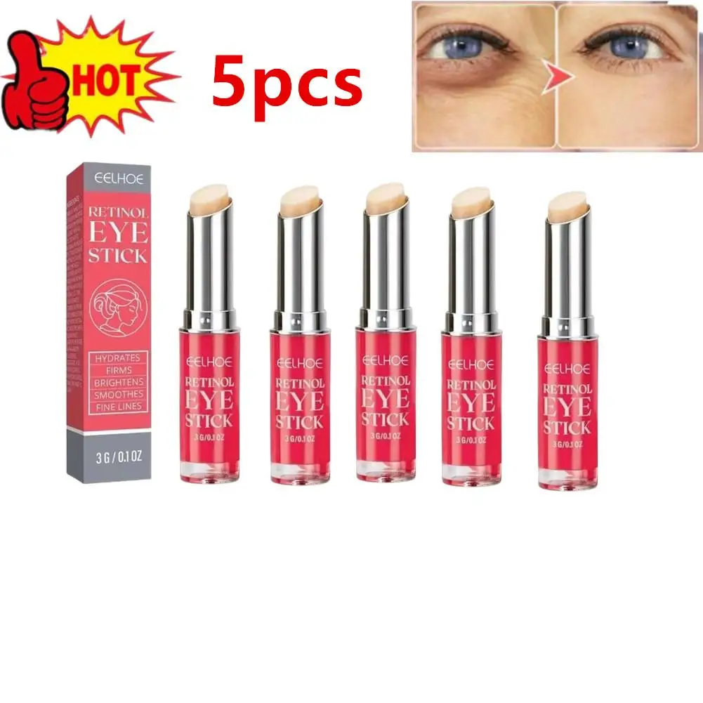 5pcs Retinol Eye Cream Stick Fade Fine Lines Firming Lifting Eye Bags Remove Eye Dark Circles Moisturizing Hydrating Eye Skin Ca
5pcs Retinol Eye Cream Stick Fade Fine Lines Firming Lifting Eye Bags Remove Eye Dark Circles Moisturizing Hydrating Eye Skin Ca