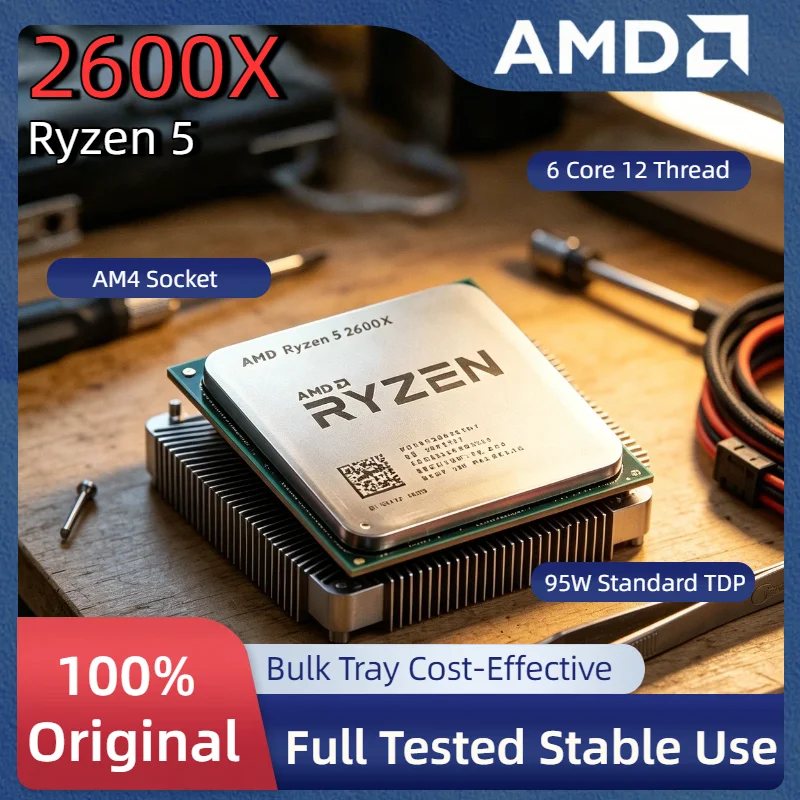 Gaming CPU AMD Ryzen 5 2600X R5 2600X 3.6GHz 6 Core 12 Thread 95W Processor LGA AM4 Without Package Ultra Fast
Gaming CPU AMD Ryzen 5 2600X R5 2600X 3.6GHz 6 Core 12 Thread 95W Processor LGA AM4 Without Package Ultra Fast