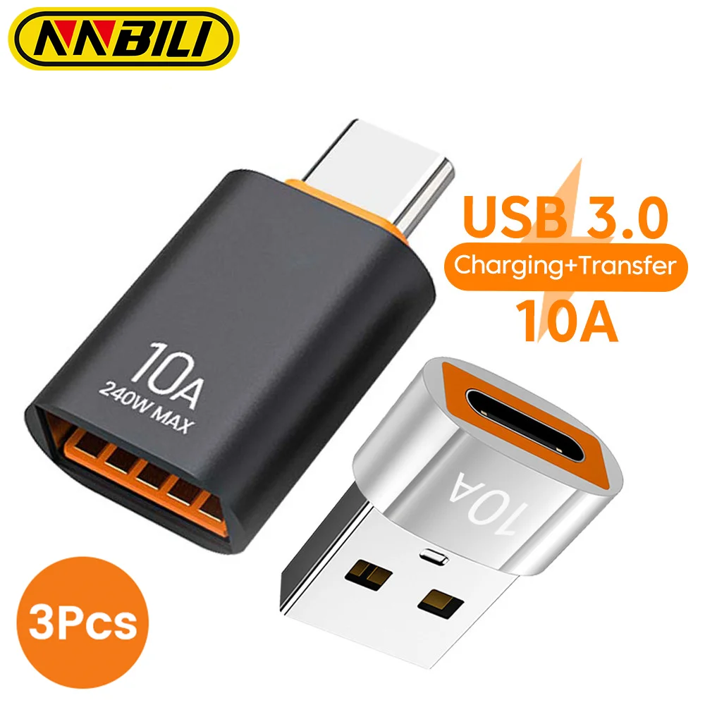 NNBILI 10A OTG USB 3.0 To Type C Adapter USB Female To Type C Male Fast Charging adadpter OTG Usb C For Xiaomi Samsung Laptop PC
NNBILI 10A OTG USB 3.0 To Type C Adapter USB Female To Type C Male Fast Charging adadpter OTG Usb C For Xiaomi Samsung Laptop PC