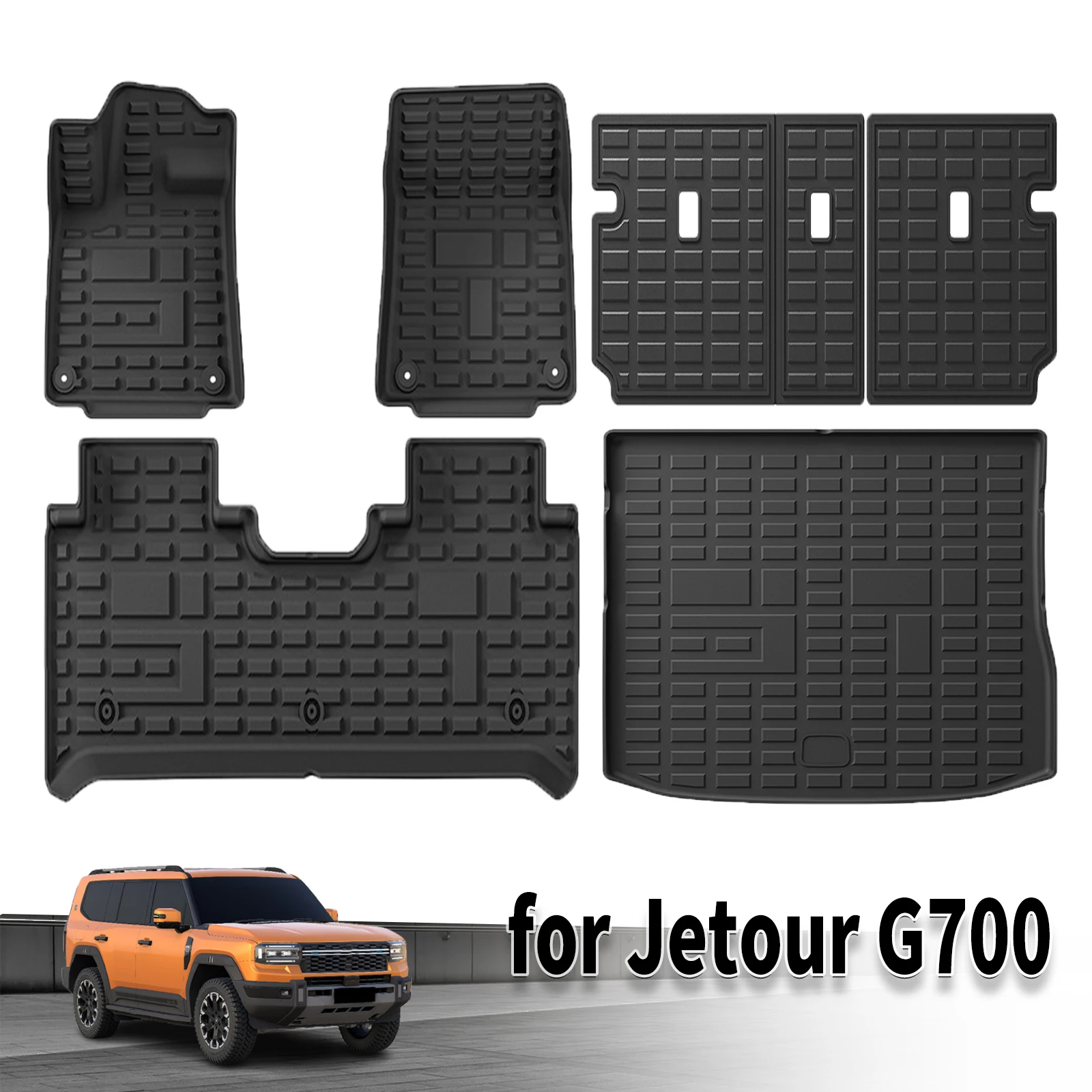 for Jetour G700 2025 2026 2027 Waterproof TPE Car Mats 3D Laser Scanning Perfect Fit Odorless Accessories Easy Clean
for Jetour G700 2025 2026 2027 Waterproof TPE Car Mats 3D Laser Scanning Perfect Fit Odorless Accessories Easy Clean