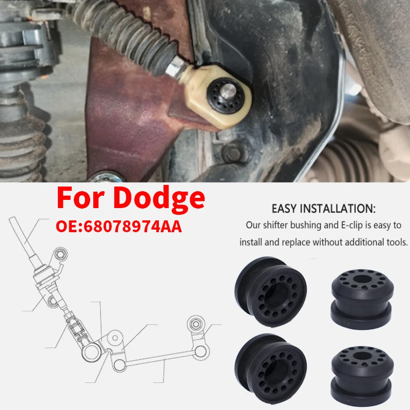 4X Grommet For Dodge Ram 1500 2500 3500 4x4 Transfer Case Shifter Linkage Control Lever Bushing 68078974AA 68078975AA 2002-2010
4X Grommet For Dodge Ram 1500 2500 3500 4x4 Transfer Case Shifter Linkage Control Lever Bushing 68078974AA 68078975AA 2002-2010