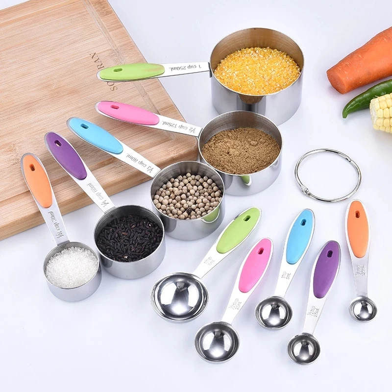 5PCS/LOT Stainless Steel Kitchen Colourworks Measuring Spoons Cup Set Candy Color Cuchara Kitchen Tools for Baking NR 001
5PCS/LOT Stainless Steel Kitchen Colourworks Measuring Spoons Cup Set Candy Color Cuchara Kitchen Tools for Baking NR 001