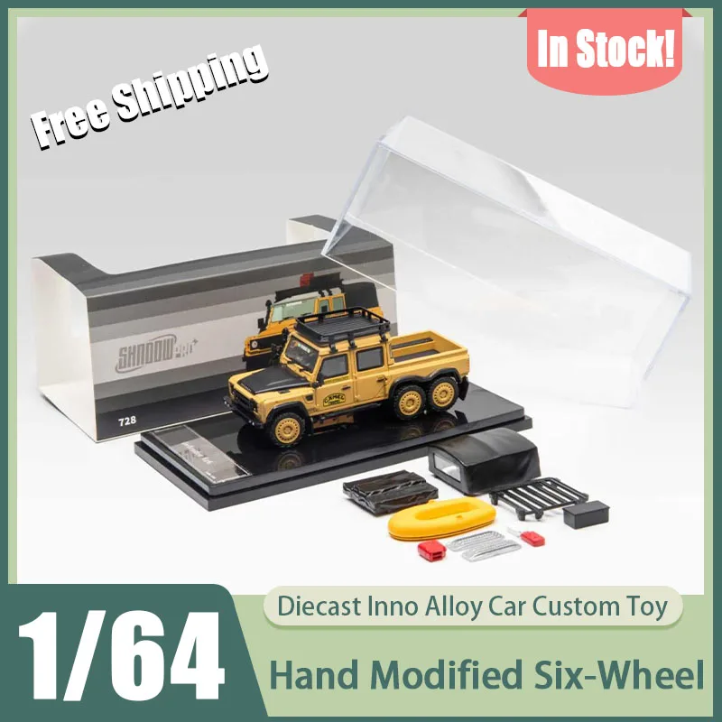 Shadow Pro 1:64 Hand Modified 6-Wheeled Defender Pickup Static Alloy Off-Road Collectible Model Extended Body Wide Wheel Arch
Shadow Pro 1:64 Hand Modified 6-Wheeled Defender Pickup Static Alloy Off-Road Collectible Model Extended Body Wide Wheel Arch