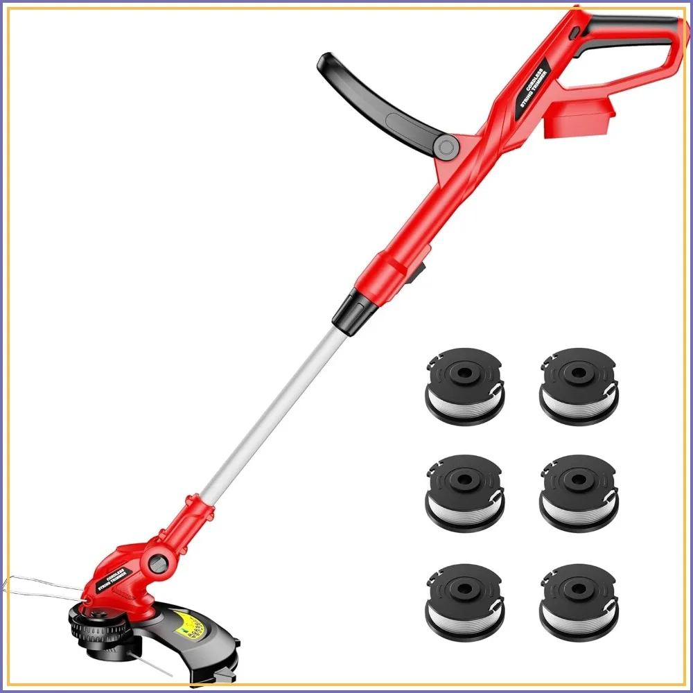 Cordless String Trimmer 12-Inch, Auto Line Feed, Compatible with Milwaukee M18 18V Battery, 6 Spools Included (Tool Only)
Cordless String Trimmer 12-Inch, Auto Line Feed, Compatible with Milwaukee M18 18V Battery, 6 Spools Included (Tool Only)