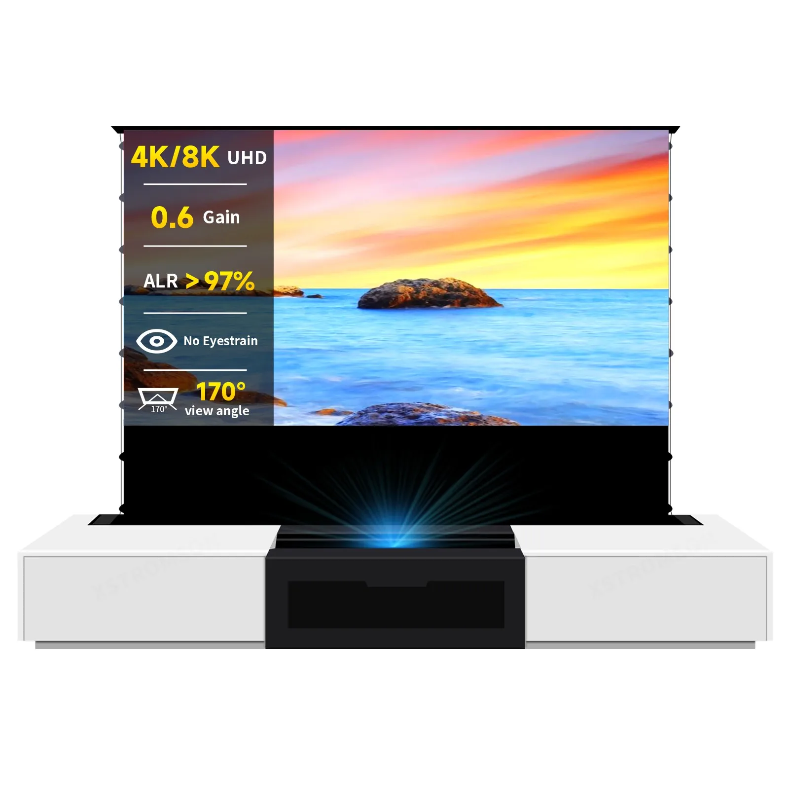 Wholesale Furniture Smart Laser TV Cabinet + UST ALR Floor Rising Projection Screen Smart Home Theater For Awol 3500 Projector
Wholesale Furniture Smart Laser TV Cabinet + UST ALR Floor Rising Projection Screen Smart Home Theater For Awol 3500 Projector