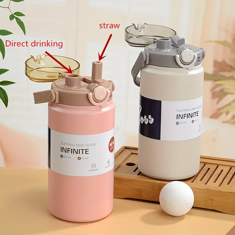 1pc, 1L/33.8oz Stainless Steel Insulated Water Bottle - Portable Vacuum Cup for Hot and Cold Beverages - Perfect for Summer and
1pc, 1L/33.8oz Stainless Steel Insulated Water Bottle - Portable Vacuum Cup for Hot and Cold Beverages - Perfect for Summer and