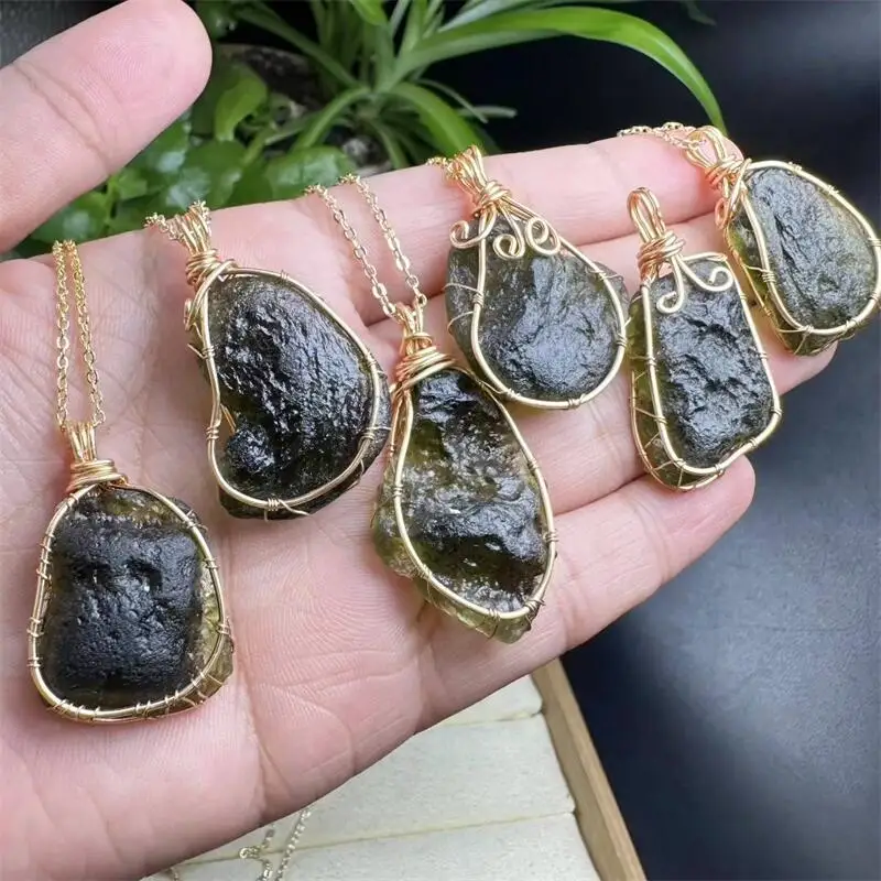 Natural Raw Glass Meteorite Copper Wire Wrapped Pendant Reiki Healing Gemstone Home Room Decoration Christmas Gift 1PCS
Natural Raw Glass Meteorite Copper Wire Wrapped Pendant Reiki Healing Gemstone Home Room Decoration Christmas Gift 1PCS