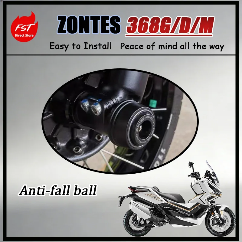 FOR ZONTES Motorcycle Front Axle Slider Protector Guard Compatible with 368G 368D 368M 350D 350E 350M Protective Accessory