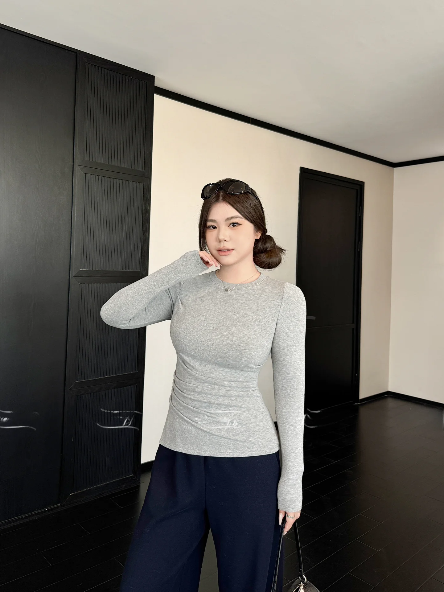 DarlingJust Knitted Slim Fit Long Sleeve T-Shirt Women's round Neck Base Layer Top Polyester Rayon Nylon Spandex Blend
DarlingJust Knitted Slim Fit Long Sleeve T-Shirt Women's round Neck Base Layer Top Polyester Rayon Nylon Spandex Blend
