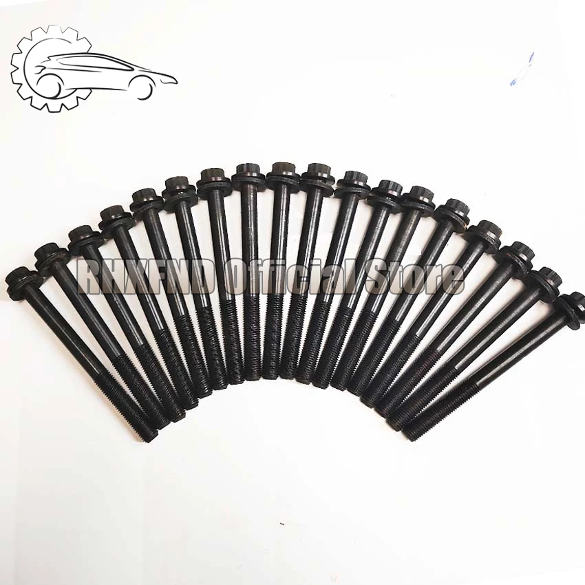 18pcs Engine Cylinder Head Bolt Nut ZD3 ZD30 K5MT SCrews For nissan PATROL GR TERRANO II URVAN 2953cc
18pcs Engine Cylinder Head Bolt Nut ZD3 ZD30 K5MT SCrews For nissan PATROL GR TERRANO II URVAN 2953cc