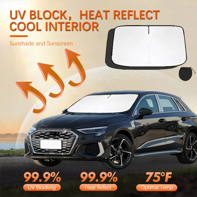 For Audi A3 8P 8V 8L Car Sun Viso Front Window Windshield Sunshade Heat Insulation Summer Sun UV Protection Auto Accessories
For Audi A3 8P 8V 8L Car Sun Viso Front Window Windshield Sunshade Heat Insulation Summer Sun UV Protection Auto Accessories