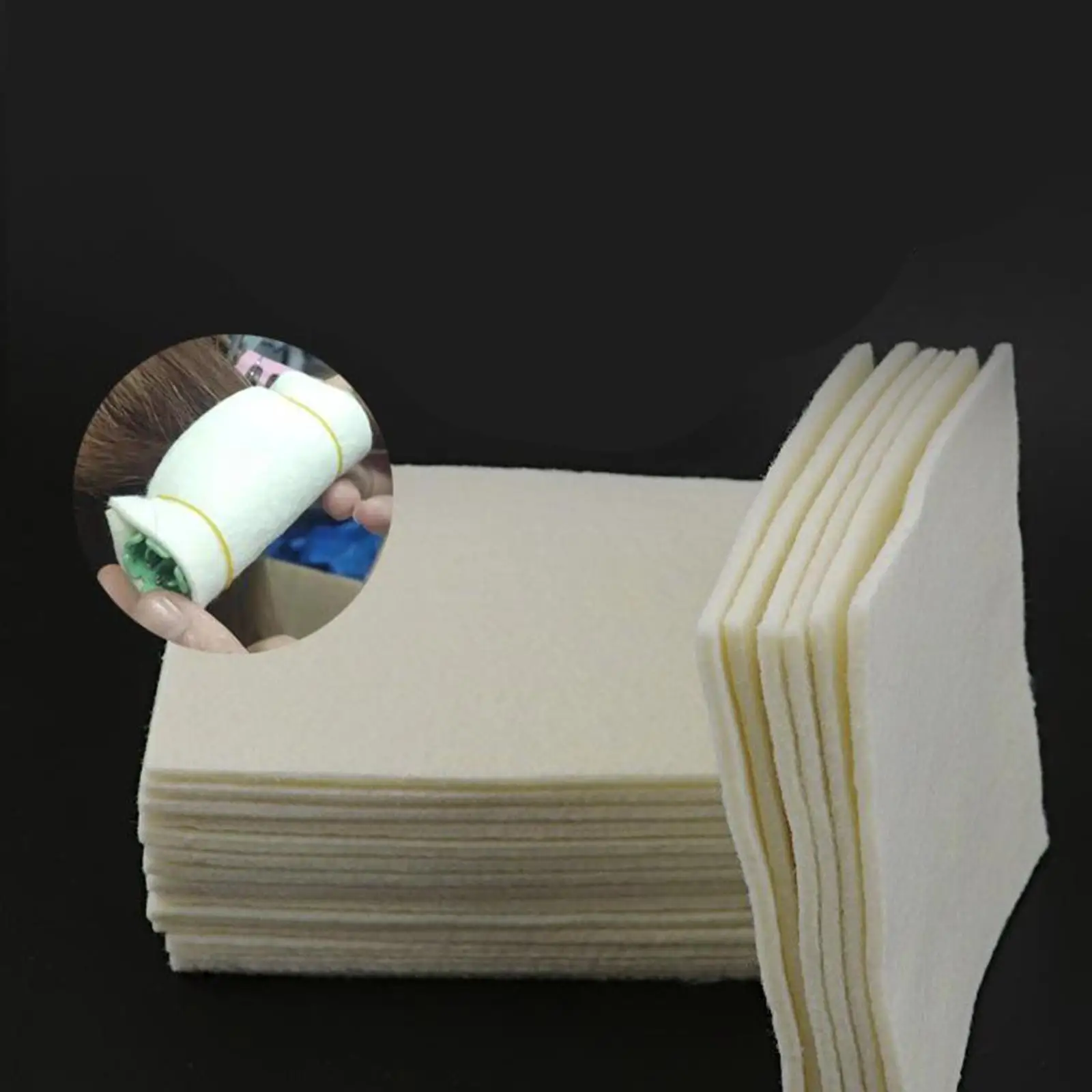 20 Pieces Perming Cotton Pad Perm Hair Rod Patch High Temperature Accessory
20 Pieces Perming Cotton Pad Perm Hair Rod Patch High Temperature Accessory