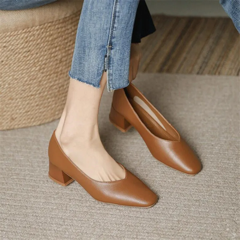 Woman Elegant Summer French Square Toe High Heels Mary Janes Female Retro Casual Shoes Low Heeled Soft Soled Ladies Shoes
Woman Elegant Summer French Square Toe High Heels Mary Janes Female Retro Casual Shoes Low Heeled Soft Soled Ladies Shoes