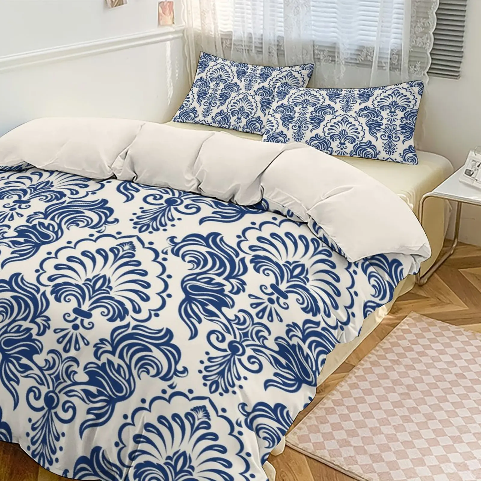Thickened Classic Blue - and - White Porcelain Pattern Bedding Set, Duvet Cover + 2 Pillowcases, Skin - friendly & Elegant
Thickened Classic Blue - and - White Porcelain Pattern Bedding Set, Duvet Cover + 2 Pillowcases, Skin - friendly & Elegant