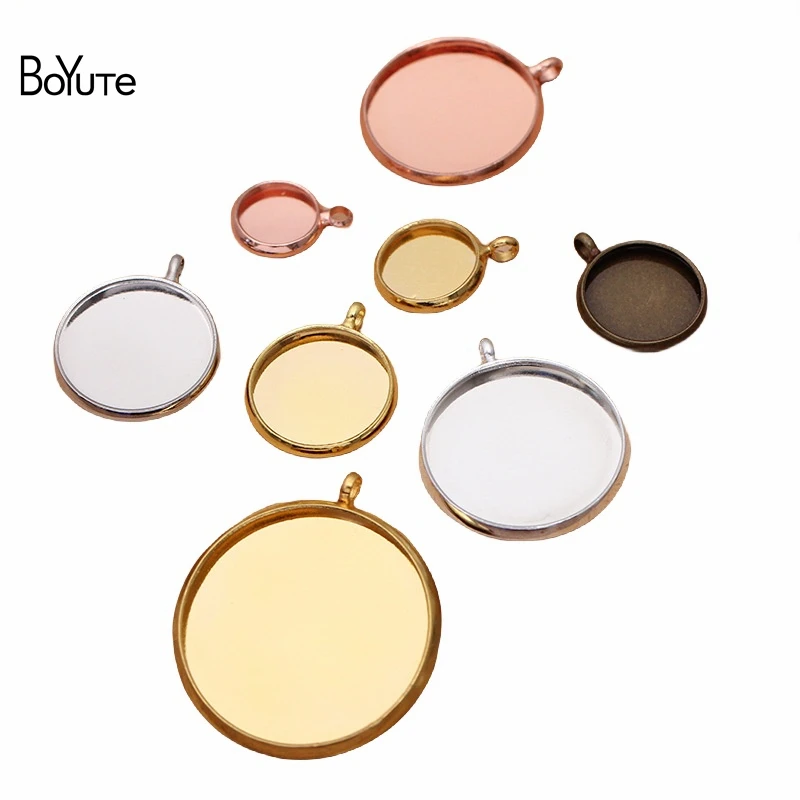 BoYuTe (50 Pieces/Lot) Fit 10-12-14-16-18-20MM Cabochon Pendant Base Diy Handmade Blank Tray Jewelry Accessories
BoYuTe (50 Pieces/Lot) Fit 10-12-14-16-18-20MM Cabochon Pendant Base Diy Handmade Blank Tray Jewelry Accessories