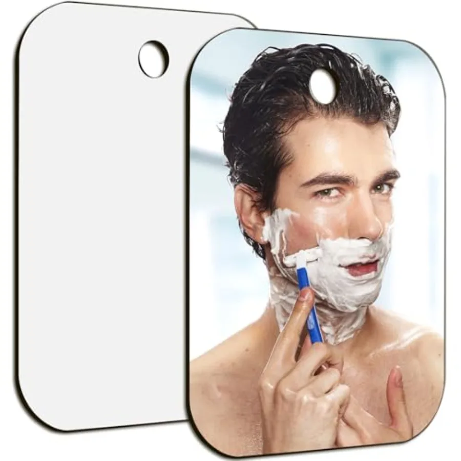 2 Pack Medium Mirror for Shaving 6 × 8 inch Fogless Shatterproof Mirror for Wall Hanging Bathroom Handheld Makeup Mirror for Me
2 Pack Medium Mirror for Shaving 6 × 8 inch Fogless Shatterproof Mirror for Wall Hanging Bathroom Handheld Makeup Mirror for Me