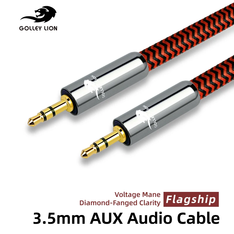 GOLLEY LION Aux Cable, 3.5mm Jack Male to Male Cord, Suitable for Headphones Mobile Phone PC
GOLLEY LION Aux Cable, 3.5mm Jack Male to Male Cord, Suitable for Headphones Mobile Phone PC