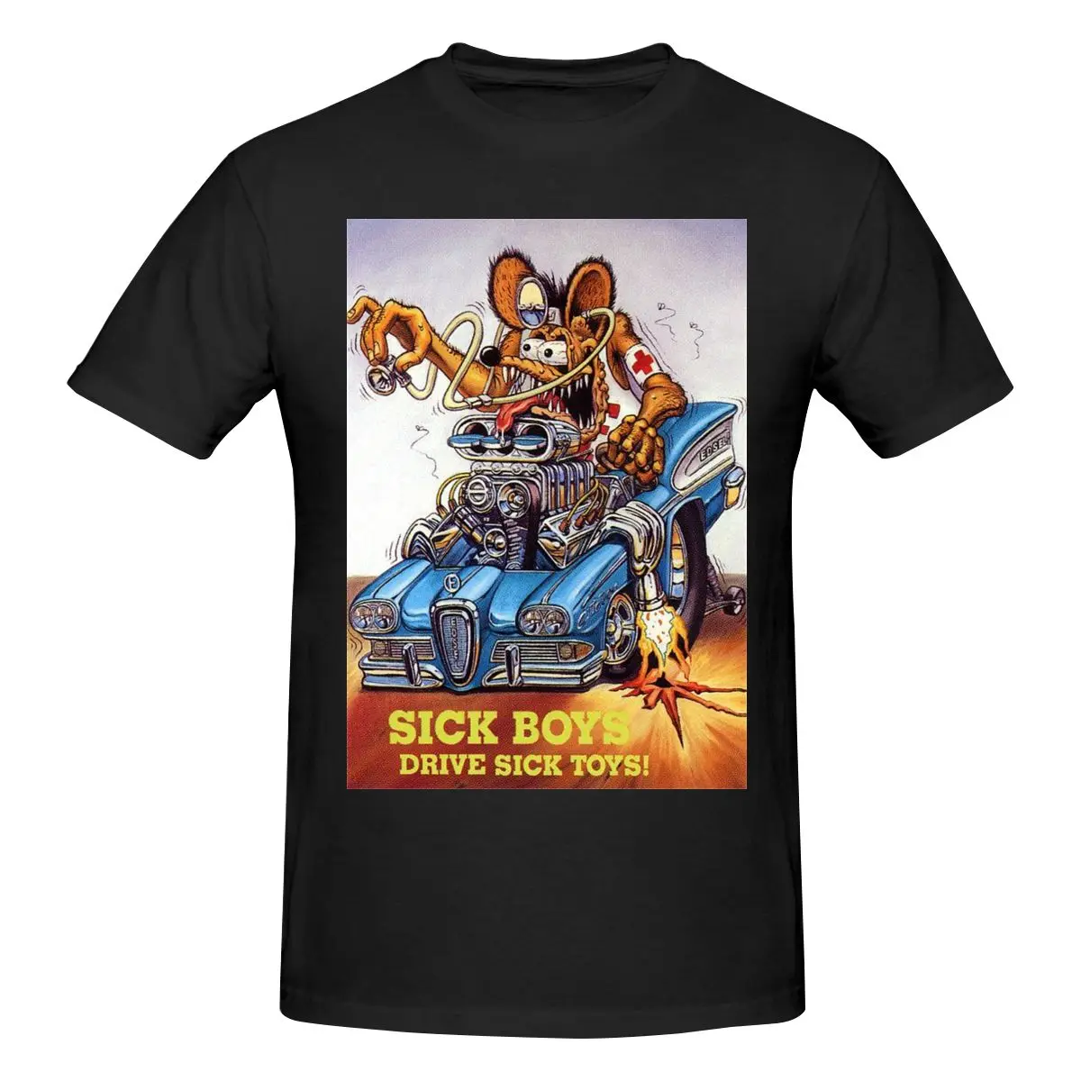 Классическая хлопковая футболка унисекс Rat Fink для мужчин и женщин, Классическая футболка
Классическая хлопковая футболка унисекс Rat Fink для мужчин и женщин, Классическая футболка