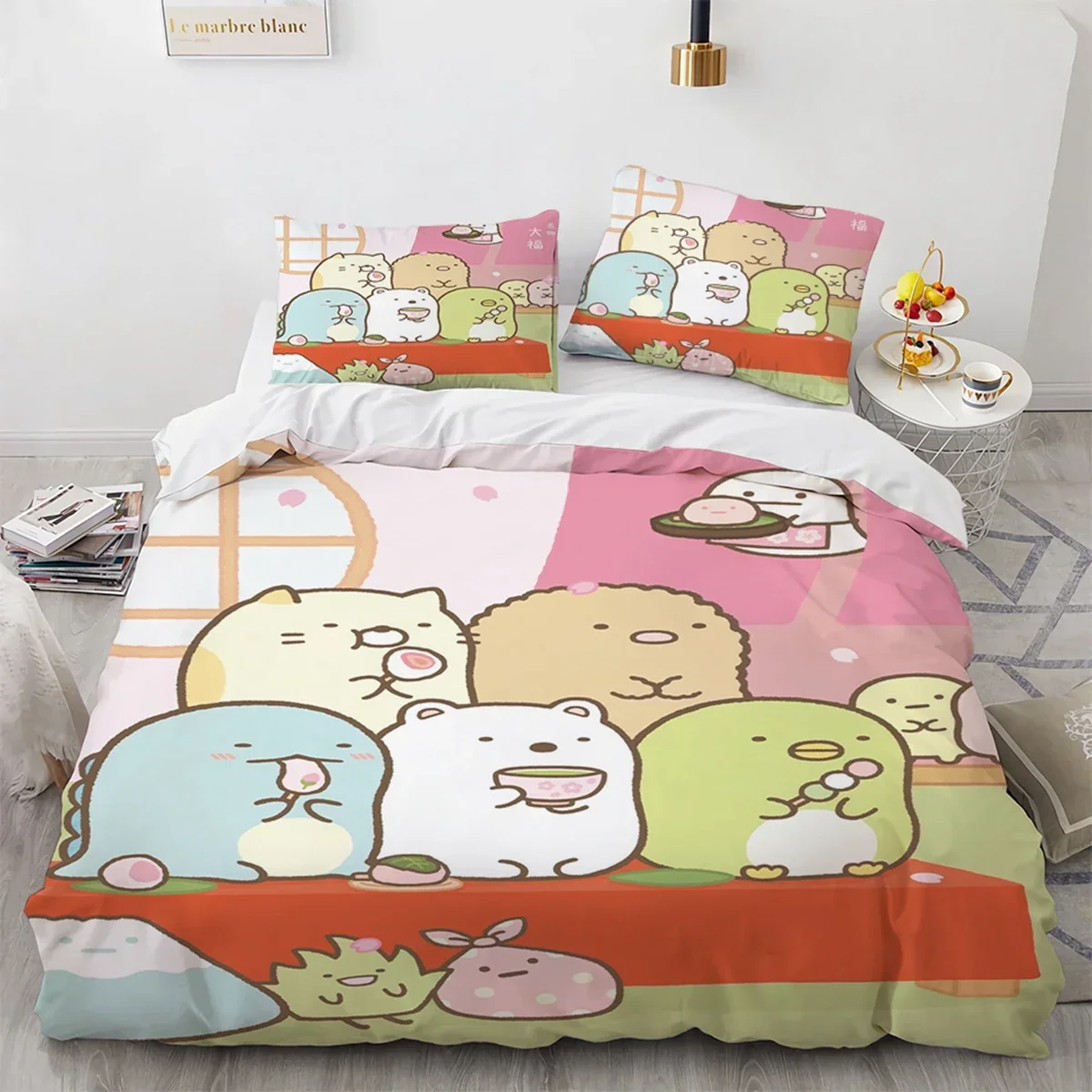 Japanese Cartoon Sumikko Gurashi Anime Bedding Set Kawaii Cute Sumikkogurashis Duvet Cover Quilt Cover Pillowcase Queen King
Japanese Cartoon Sumikko Gurashi Anime Bedding Set Kawaii Cute Sumikkogurashis Duvet Cover Quilt Cover Pillowcase Queen King