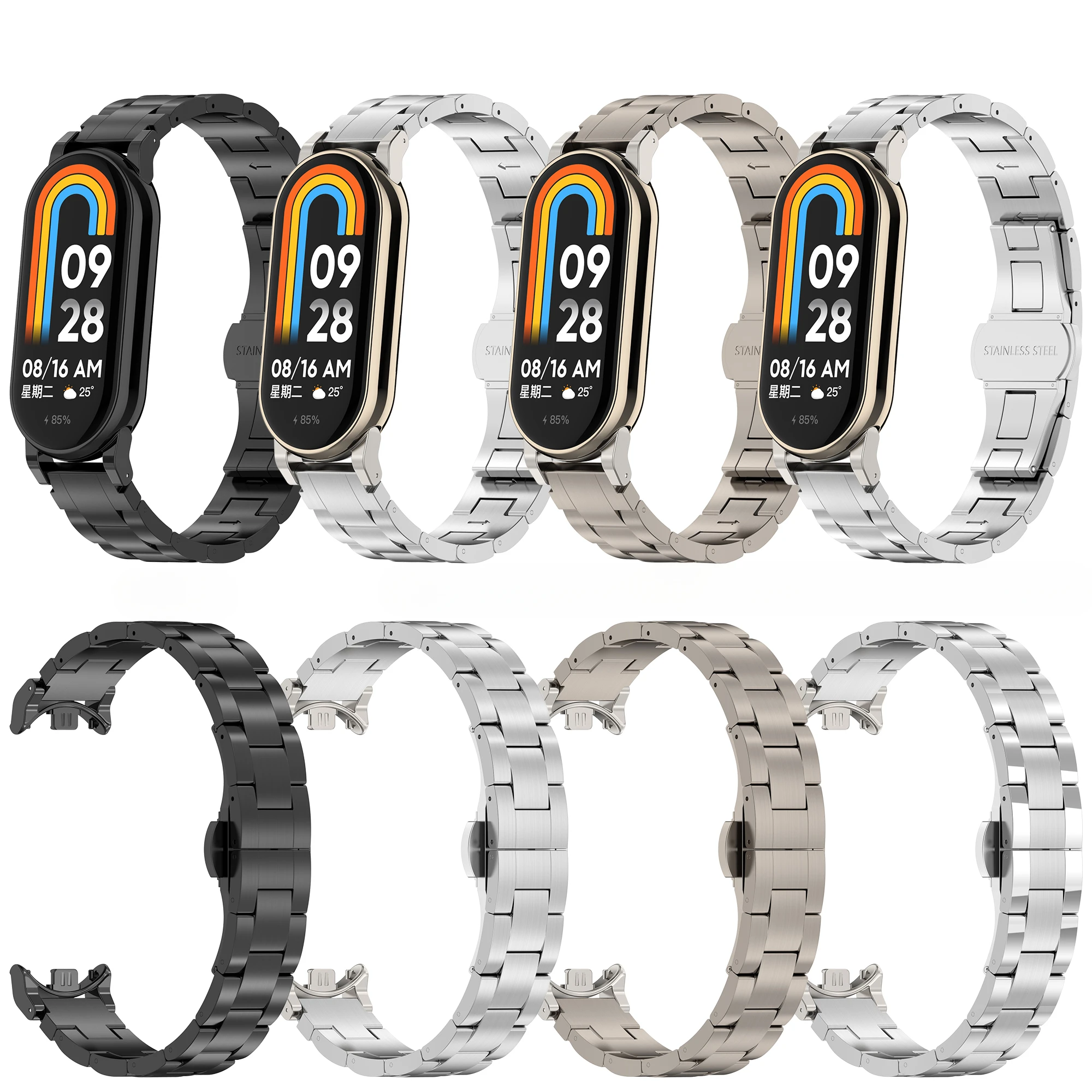 titanium metal wristband for Xiaomi bracelet 9/8/7 titanium alloy band Mi 6 NCF version men and women's models bracelet 5
titanium metal wristband for Xiaomi bracelet 9/8/7 titanium alloy band Mi 6 NCF version men and women's models bracelet 5