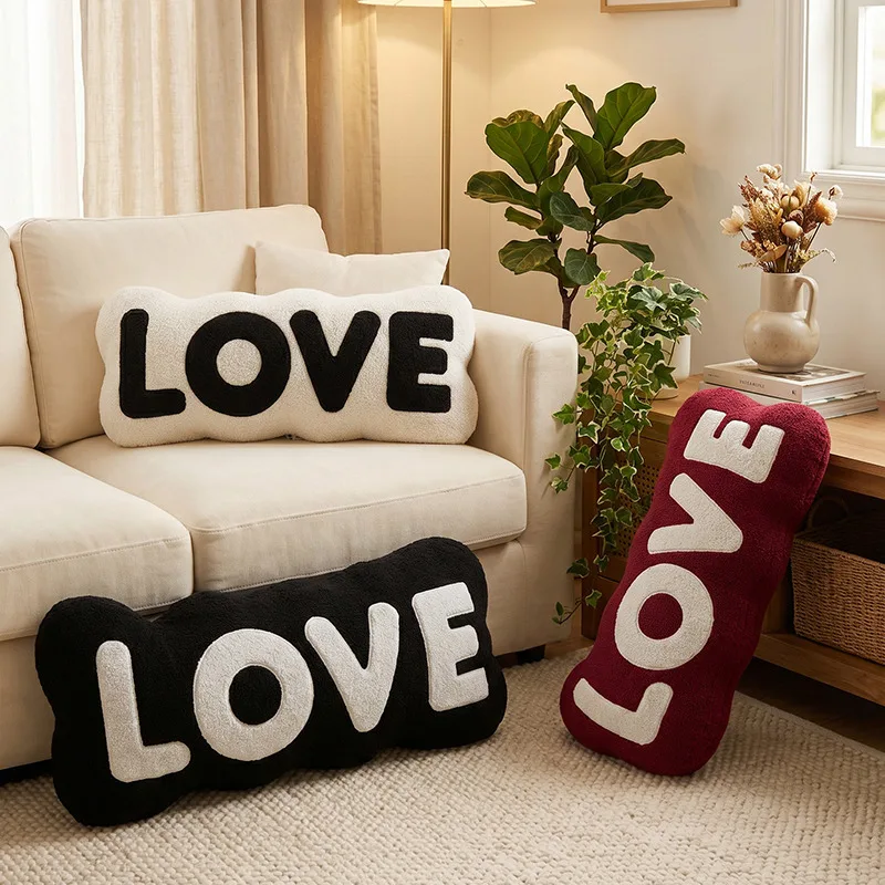 LOVE Letter Plush Pillow Soft Fluffy Irregular Throw Home Sofa Bedroom Decorative Pillow Valentine's Day Gift
LOVE Letter Plush Pillow Soft Fluffy Irregular Throw Home Sofa Bedroom Decorative Pillow Valentine's Day Gift