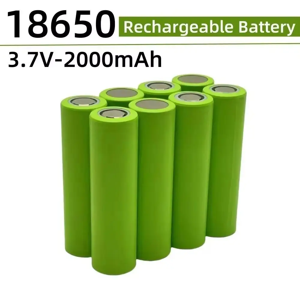18650 Original lithium-ion Battery 3.7V 2000mAh For Flashlight, wireless Speaker Solar light Battery Pack
18650 Original lithium-ion Battery 3.7V 2000mAh For Flashlight, wireless Speaker Solar light Battery Pack