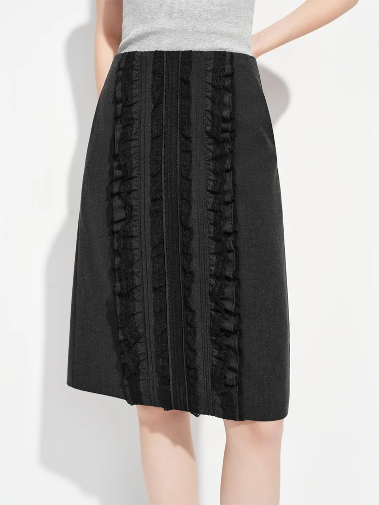 Retro Commuter Lace Splicing Wood Grain Wrap around Skirt Women's Spring 2026 New Style High Waist A-Line Skirt
Retro Commuter Lace Splicing Wood Grain Wrap around Skirt Women's Spring 2026 New Style High Waist A-Line Skirt